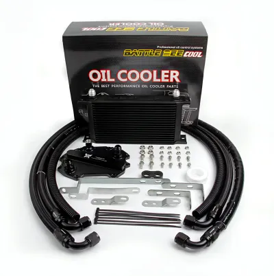 Engine oil cooler kit, B9 S4 S5 RS4 RS5 EA839 2.9T 3.0T , take off plate model (19ROWS）